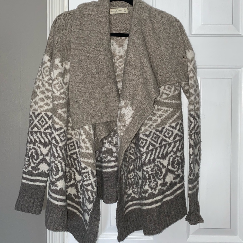 Brown oversized cardigan